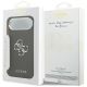 8. Guess Grained Big 4G Classic Logo Hülle für iPhone 17 Air - Schwarz