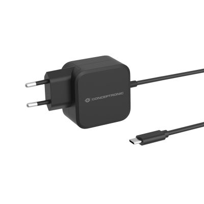 2. Conceptronic OZUL04BE Universelles Ladegerät für Mobilgeräte, Schwarz, AC-intern