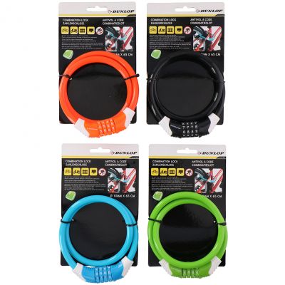 6. Dunlop 2070976 Zahlen-Fahrradschloss
