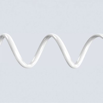 4. Dudao L25SX 30W USB-C - Lightning Kabel mit weichem Silikongeflecht 2 m - Weiß