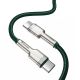 3. Baseus Cafule Series Metal Data USB-C / USB-C PD QC SCP 100W 5A 2 m Kabel - Grün