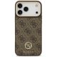 3. Guess 4G Strass Logo MagSafe Hülle für iPhone 18 Pro Max / 17 Pro Max – Braun
