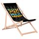 GRÜNBLAUER KLASSISCHER BUCHEN-SCHREIBTISCHSTUHL MIT MUSTER SOMMER-VIBES GB183 SOMMER-VIBES