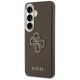 2. Guess Schutzhülle mit genarbtem, großem 4G-Metalllogo für Samsung Galaxy S26+ - Braun