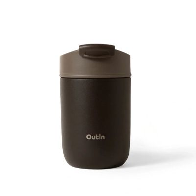 3. Outin OT-TUM-01-TB Reisebecher 350 ml Braun Edelstahl