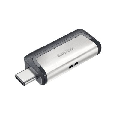 10. SanDisk Ultra Dual Drive 256 GB USB-Stick, USB Typ-A / USB Typ-C 3.2 Gen 1 (3.1 Gen 1), Grau, Silber