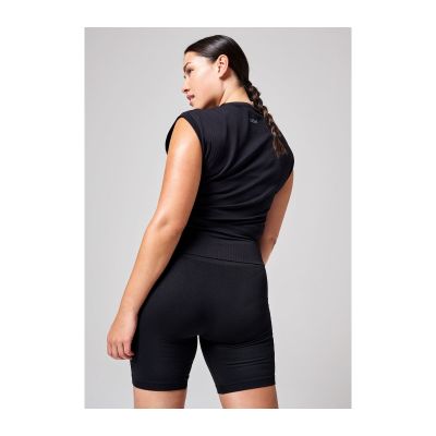 3. CASALL Seamless Graphical Rib Tee schwarz