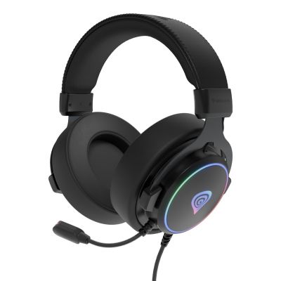 8. GENESIS NSG-2169 Kabelgebundenes Gaming-Headset mit Kopfbügel, USB Typ-A, Schwarz