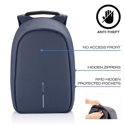 10. XD DESIGN DIEBSTAHLSICHERER RUCKSACK BOBBY HERO SMALL MARINEBLAU P/N: P705.705