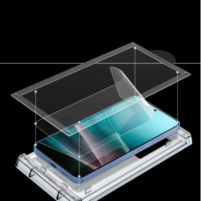 6. Spigen ELITE SHIELD EZ FIT Hydrogel-Folie für Samsung Galaxy S25 - Transparent