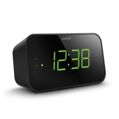 Philips TAR3306/12 Digitaler Wecker Schwarz