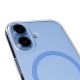 10. Puro Lite Mag TPU+PC Hülle kompatibel mit MagSafe für iPhone 17 - Transparent mit blauem Ring