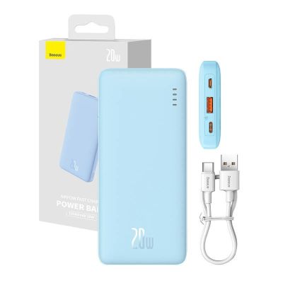 7. BASEUS POWERBANK AIRPOW 10000MAH 20W (BLAU)