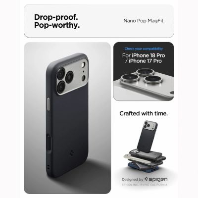 11. Spigen Nano Pop MagSafe Hülle für iPhone 18 Pro Max / 17 Pro Max – Schwarz
