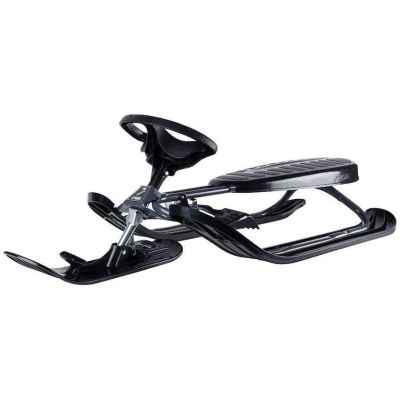 6. Schwarzer Schlitten Stiga Snowracer Curve – kelkka, musta