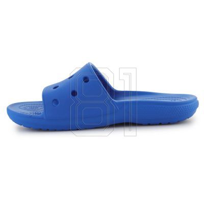 5. Klassische Crocs Slide Blue Bolt U 206121-4KZ Flip-Flops