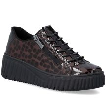 Damen-Sneaker aus Lackleder, Krokodilbraun, Rieker N2555-25