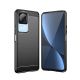 4. Carbon Case für Xiaomi Poco F4 5G flexible Silikon-Carbon-Hülle schwarz