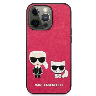 3. Karl Lagerfeld Ikonik Karl&Choupette Hülle für iPhone 13 Pro / iPhone 13 - Fuchsia