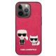 3. Karl Lagerfeld Ikonik Karl&Choupette Hülle für iPhone 13 Pro / iPhone 13 - Fuchsia