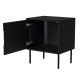 4. INSERTO Nachttisch, 2 Stück, 50 x 40 x 61,5 mm, schwarz + LED