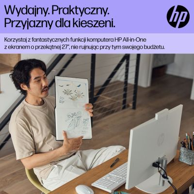 6. HP All-in-One 27-cr0224nw i5-1335U 27,0" FHD IPS 300 Nits AG 16 GB DDR4 3200 SSD512 Iris Xe Grafik LAN-Kamera 1080p + IR Kein Betriebssystem Gehäuse Weiß Gehäuse Weiß 2 Jahre