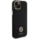 4. Guess Silicone Logo Strass 4G Case für iPhone 15 Plus / 14 Plus 6.7" - Schwarz