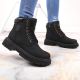 7. NEWS W EVE364A schwarze isolierte Wanderstiefel mit Reißverschluss