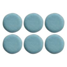 ROSE&TULIPANI CONCERTO FUSE AZZURRO Set mit 6 Speisetellern 27 cm