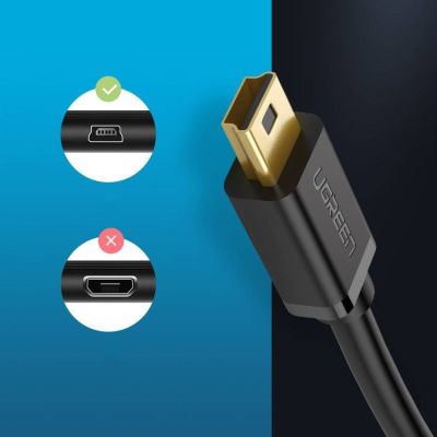 7. Ugreen USB - Mini-USB-Kabel 480 Mbit/s 3 m US132 (schwarz)