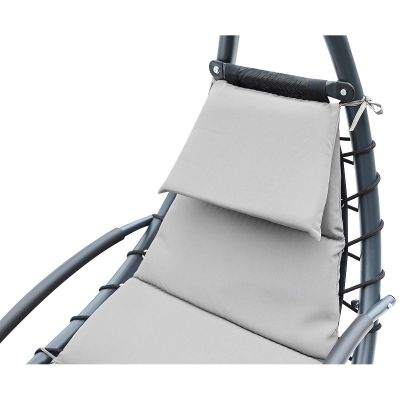 7. Schaukelstuhl mit Sonnenschirm, Lissabongrau