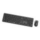 4. GEMBIRD Kabelloses Tastatur- und Maus-Set Silent Key Pro Business, Schwarz, Russisches Layout