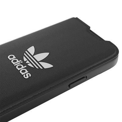 5. Adidas OR Booklet Case BASIC iPhone 14 6,1" schwarz/schwarz weiß 50181
