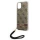 6. Guess GUOHCN61H4STW iPhone 11 Braun/Braun Hardcase 4G Print Strap