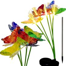 SOLARLAMPE SCHMETTERLINGE IM WIND TANZEND 6 LED 72 CM