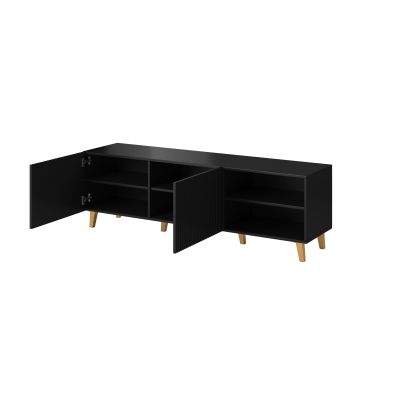 8. TV-Schrank PAFOS 150x40x52 schwarz matt