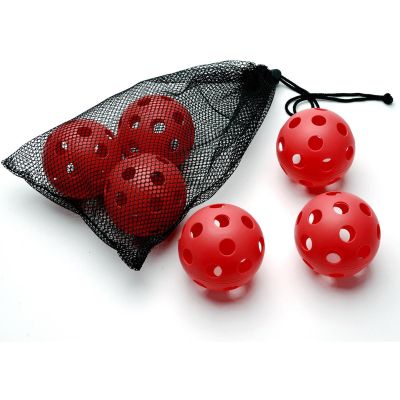 9. UNIHOC Spielbälle Rot Enero 6 Stück