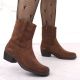 6. Braune Damen-Cowboystiefel aus Leder, Sergio Leone BT284-S