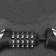 9. Rockbros RKS531 Fahrradschloss – Stahlseil, 5-stelliger Code + LED, 180 cm