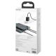 8. Baseus Rapid Series 3in1 USB-C – USB-C/ Lightning /Micro-USB-Kabel 20 W PD 1,5 m – Schwarz