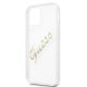 6. Guess GUHCP12MKTRSVGO iPhone 12/12 Pro 6.1" Transparente Hardcase Vintage Script Gold