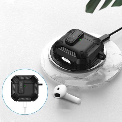 4. Tech-Protect Carbonox-Gehäuse für AirPods 4 – Schwarz