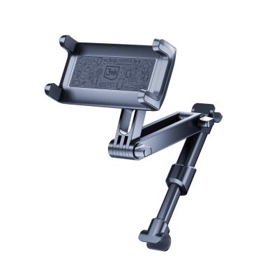 5. 3mk Single Headrest Autotelefonhalter für eine einzelne Kopfstütze – schwarz