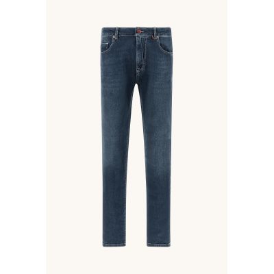 Paul&Shark Red Rivet Five-Pocket Herrenjeans aus mittelblauem Denim (15314100-J02)