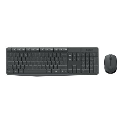 3. Logitech MK235 Kabellose Tastatur + Maus, Grau