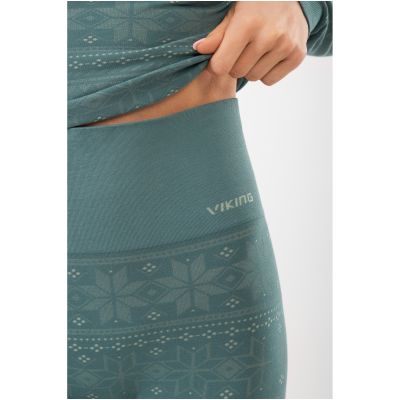 7. Damen-Thermounterwäsche Viking Base Layer Sigrid Set – Green, Größe: M