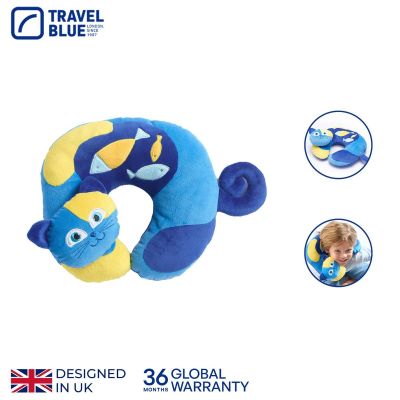 5. TRAVEL BLUE KINDER-REISEKISSEN KÄTZCHEN SLEEPY