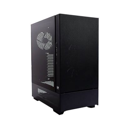 10. InWin Modfree Base Big-Tower gehärtetes Glas - schwarz
