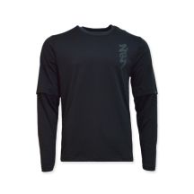 Air Jordan Zion Langarm-Shootingshirt Schwarz/Dunkelgrau/Dunkelgrau - DJ5871-010