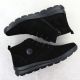 14. Damen-Lederstiefeletten aus schwarzem Veloursleder Rieker Z0022-00